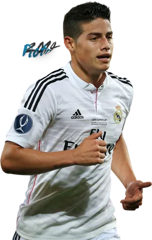 Real Madrid Playerin Action PNG Image