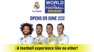 Real Madrid Worldof Football Experience Ad PNG Image