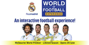 Real Madrid Worldof Football Experience Melbourne Premier PNG Image