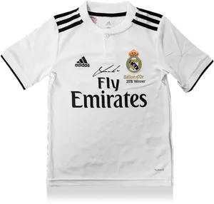 Real Madrid2018 Ballond Or Winner Jersey PNG Image