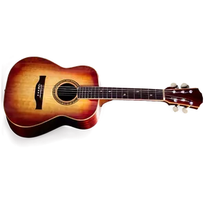 Realistic Acoustic Guitar Art Png Tye65 PNG Image