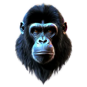 Realistic Ape Artwork Png 06262024 PNG Image