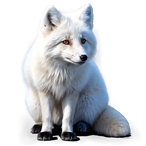 Realistic Arctic Fox Drawing Png Gua PNG Image