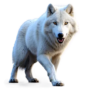 Realistic Arctic Wolf Png 19 PNG Image