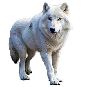 Realistic Arctic Wolf Png 61 PNG Image