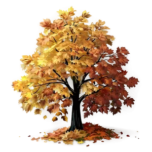 Realistic Autumn Tree Png Jhu48 PNG Image