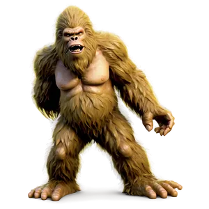 Realistic Bigfoot Figure Png Qld PNG Image