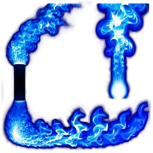 Realistic Blue Fire Effect Png Fwu PNG Image