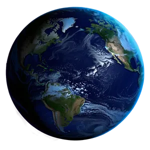 Realistic Blue Planet Rendering Png 06292024 PNG Image