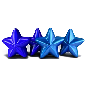 Realistic Blue Stars Png 06252024 PNG Image