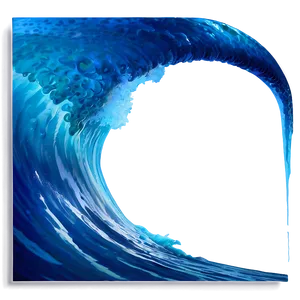 Realistic Blue Wave Png Cgi34 PNG Image