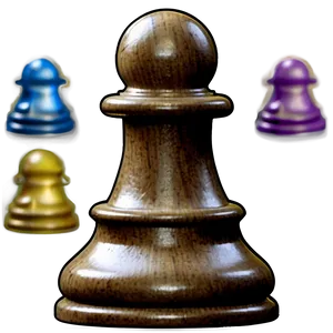 Realistic Chess Pawn Representation Png 48 PNG Image