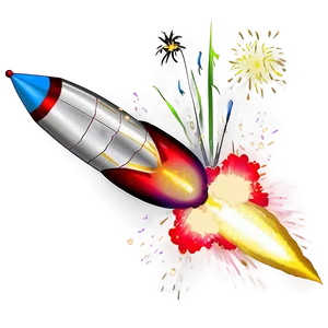 Realistic Firework Rocket Png Uee75 PNG Image