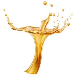 Realistic Gold Juice Splash Png Ghw PNG Image