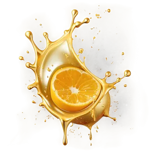 Realistic Gold Juice Splash Png Vdn85 PNG Image