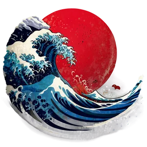 Realistic Japanese Wave Png 20 PNG Image