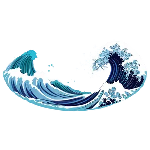 Realistic Japanese Wave Png 9 PNG Image