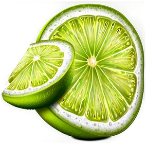 Realistic Lime Slice Png 96 PNG Image