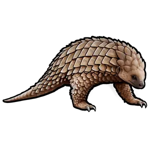 Realistic Pangolin Illustration Png 06212024 PNG Image