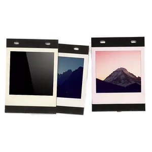 Realistic Polaroid Film Illustration Png Dbj PNG Image