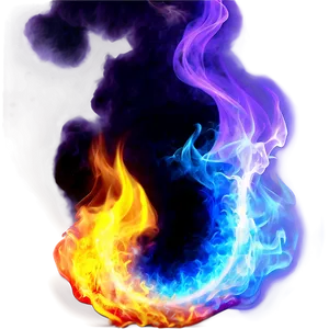 Realistic Purple Fire Png Knv PNG Image