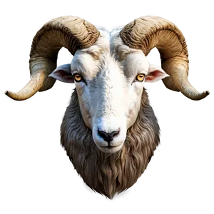 Realistic Ram Head Drawing Png 06292024 PNG Image