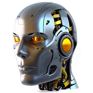 Realistic Robot Head Png 06212024 PNG Image