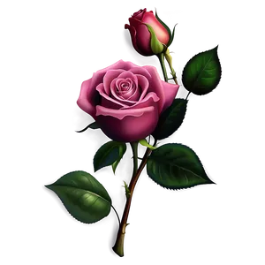 Realistic Rose Vector File Png Uoe90 PNG Image