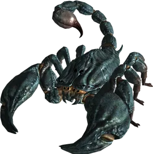 Realistic Scorpion Model PNG Image