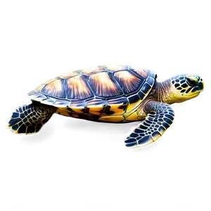 Realistic Sea Turtle Drawing Png Bqv28 PNG Image