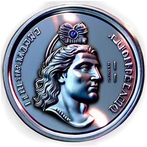 Realistic Silver Coin Image Png Jyk PNG Image