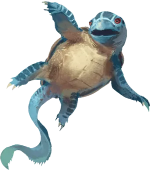 Realistic Squirtle Artwork PNG Image