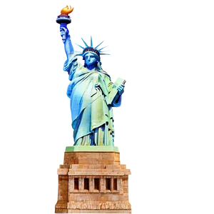 Realistic Statue Of Liberty Rendering Png Aec14 PNG Image