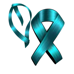 Realistic Teal Ribbon Drawing Png 77 PNG Image