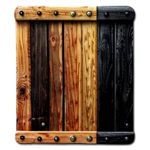 Realistic Wooden Board Png Rle PNG Image