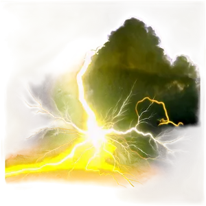 Realistic Yellow Lightning Png Omk17 PNG Image