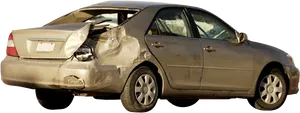 Rear End Collision Damage Car.png PNG Image