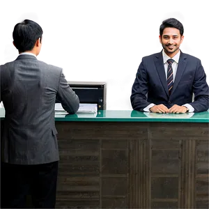 Reception Desk Worker Png 06272024 PNG Image