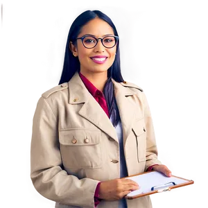 Receptionist With Clipboard Png Bss PNG Image