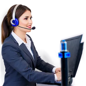 Receptionist With Headset Png Yst1 PNG Image