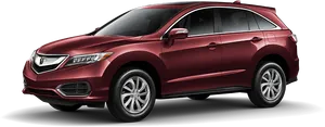 Red Acura R D X S U V Profile View PNG Image