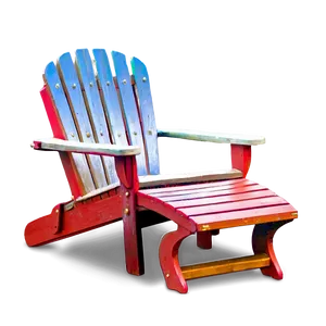 Red Adirondack Chair Png Cjb18 PNG Image