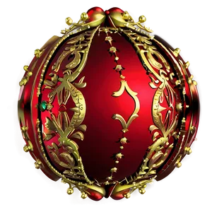 Red And Gold Ornament Png Fct PNG Image