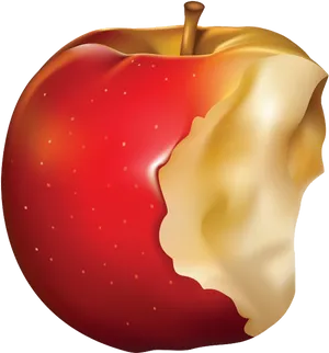Red Apple Bite Icon PNG