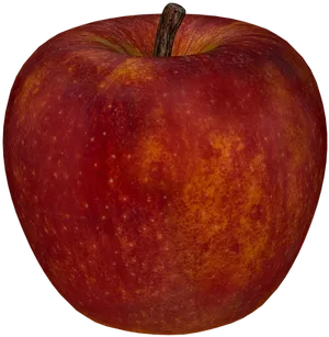 Red Apple Single Fruit PNG Image