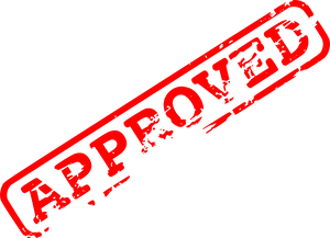 Red Approved Stamp Graphic PNG Image