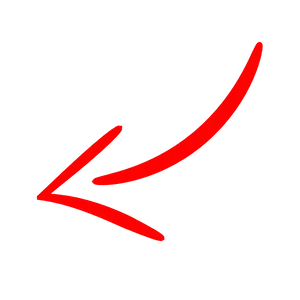 Red Arrow Curved Graphic PNG Image