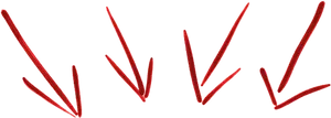 Red Arrow Formations Black Background PNG Image