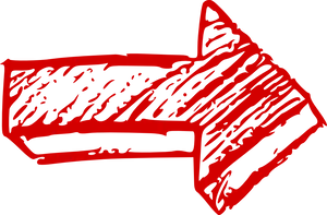 Red Arrow Graphic Art PNG Image