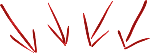 Red Arrows Dynamic Background PNG Image